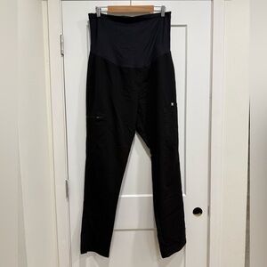 Figs Women's Maternity Black Straight Leg Pants
